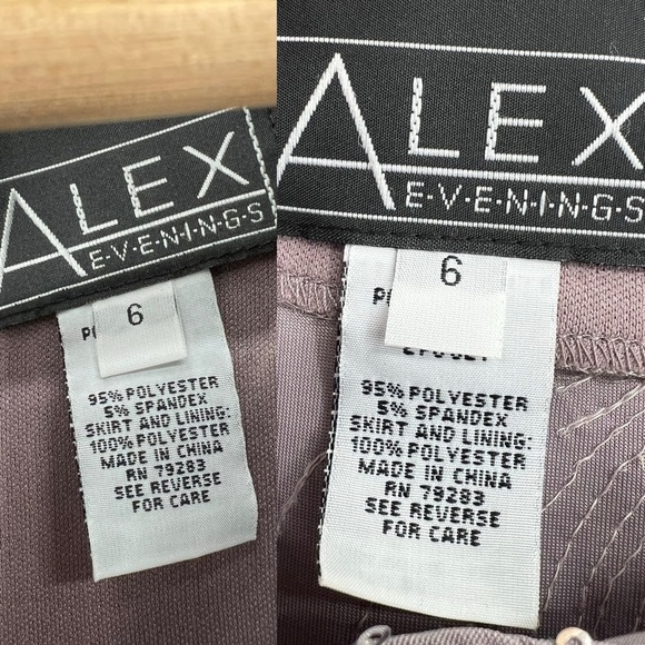 Alex Evenings Sequined A-Line Midi Dress and Jacket - Picture 6 of 16